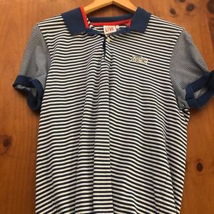 Lacoste blue pinstripe Collared shirt